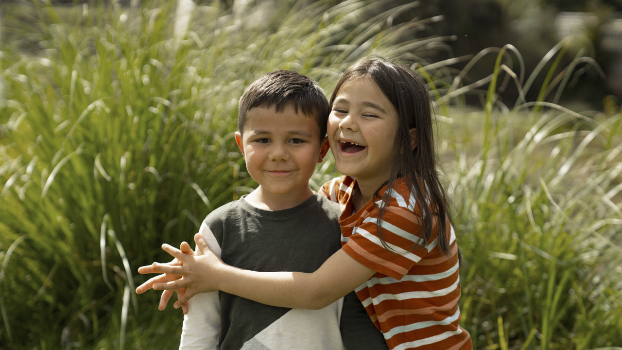 Boy And Girl Smiling