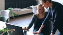 couple looking at a laptop